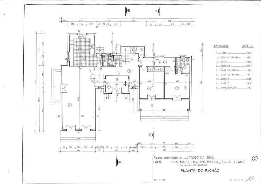 Planta 1 — Moradia T4 à venda em Quinta do Anjo, Palmela