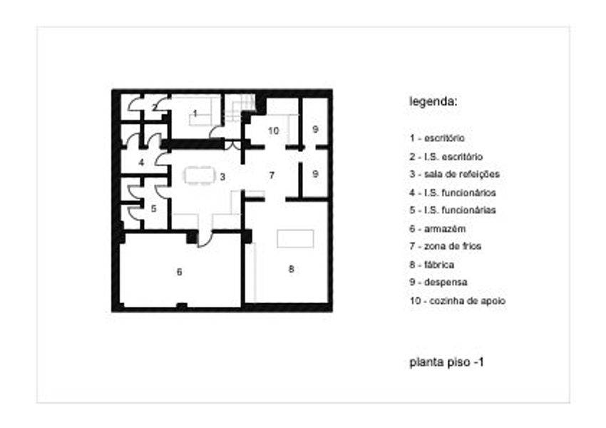 Planta 1 — Espaço comercial à venda em Alvalade, Lisboa